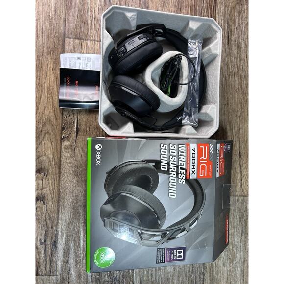 NACON RIG 700HX Black Ear-Cup (Over the Ear) Headset for Xbox One/Series X|S New - Picture 1 of 16